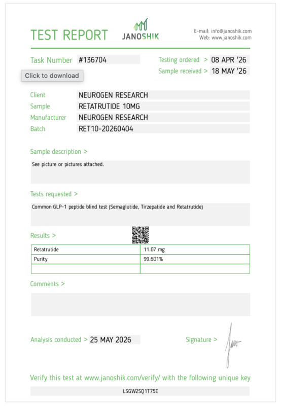 neurogenresearch - retatrutide - glp-1