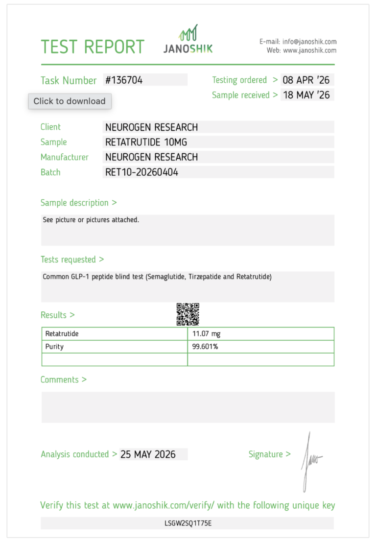 neurogenresearch - retatrutide - glp-1
