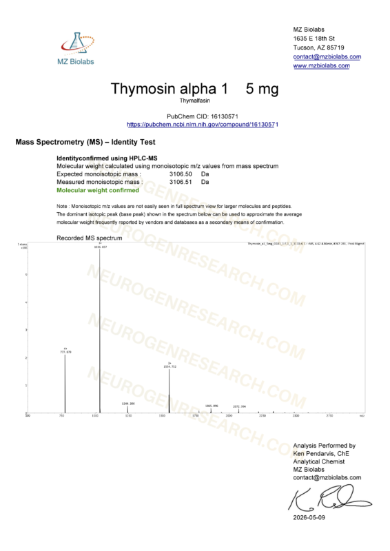 Thymosin Alpha 1 2